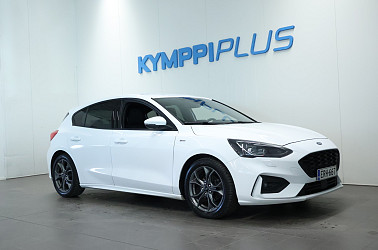 Ford Focus 1,0 EcoBoost 125hv A8 ST-Line 5-ovinen **Kamera, Navi, Kaistavahti, Ketju vaihdettu** - Ford Focus 1,0 EcoBoost 125 hv A8 ST-Line 5-ovinen – sporttinen ja taloudellinen ajonautinto!