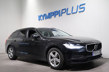 Volvo V90 D3 Business aut **Ei-Adblue, Voc, Navi, P.kamera, Adapt.vakkari, P.lämmitin** - Laadukas V90 ilman AdBlue-huolia – adaptiivinen vakkari ja polttoainelämmitin kruunaavat ajomukavuuden.