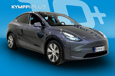 Tesla Model Y Long Range **ACC / 2 x Renkaat / Lasikatto / LED-ajovalot / Peruutuskamera / Ilmalämpöpumppu** - Tehokkuutta, tyyliä ja älykkyyttä yhdessä paketissa!