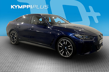 BMW I4 M50 Charged Plus ** Laservalot / ACC / Comfort Access / Vetokoukku ** - Nahkaverhoilu / Kamera / Widescreen
