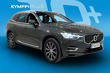 Volvo XC60 T8 TwE AWD Inscription aut / Webasto / Panoraama / Voc / koukku - Tarjolla laadukas ja monipuolisesti varusteltu ladattava hybridi, joka yhdistää tehokkuuden, taloudellisuuden ja ajomukavuuden. Tämä Suomi-auto on pid