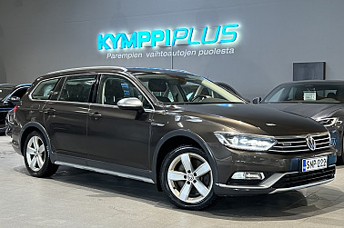 Volkswagen Passat Variant Alltrack 2,0 TDI Biturbo 176 kW (240 hv) 4MOTION DSG-automaatti **Suomi-auto / Webasto / LED / Koukku** - Nahkaverhoilu / Vakionopeudensäädin / Navigointi / 2x renkaat ja vanteet