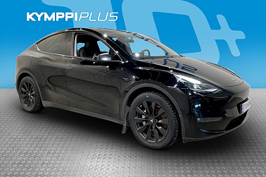 Tesla Model Y Long Range ** Musta / Koukku / Matrix-Led / 2x renkaat ja vanteet ** - ** 1 omistaja / Suomi-auto / Akkutakuu / Akuston esilämmitys **