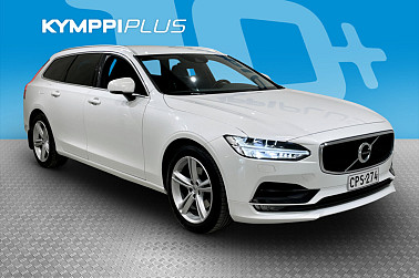 Volvo V90 D4 Business aut ** Webasto / VOC / ACC / Vetokoukku / Nahkasisusta / Peruutuskamera / Ratinlämmitin / Sähköluukku ** - Premium-mukavuutta hyvällä huoltohistorialla!