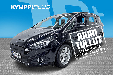 Ford S-Max 2,0 TDCi 150hv PowerShift A6 Titanium Business 5D **7-paikkainen / Webasto / Adapt.vakkari / Navi / Koukku** - Hienosti varusteltu 7-paikkainen S-max