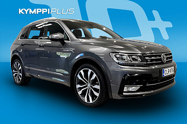 Volkswagen Tiguan Highline 2,0 TDI SCR 140 kW (190 hv) 4MOTION DSG-automaatti  R-LINE / Acc / Webasto / Panoraama / Koukku / Dynaudio - Tehokas ja taloudellinen 4MOTION-diesel-Tiguan, hyvin varusteltu ja miellyttävä ajaa.