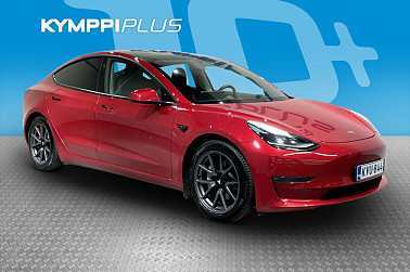 Tesla Model 3 Long Range - Matrix-LED / ACC / Nahat / Lämmitettävä ohjauspyörä / 2x Renkaat vanteilla / SoH 89,4 %