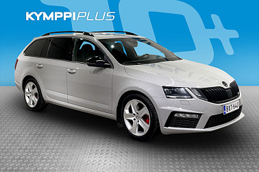 Skoda Octavia Combi 2,0 TDI 184 RS BusinessLine DSG Autom. ** ACC / Kaistavahti / Blis / Navi / P.kamera / Canton / Webasto ** - RAHOITUSKORKO tähän autoon vain 1,99% - Suomi-auto / Digimittaristo / Urheiluistuimet / Juuri huollettu!
