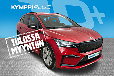 Skoda Enyaq 80 SportLine iV **Koukku / Matrix-LED / ACC / Lämpöpumppu / 360 kamera / 2x renkaat ** - Tilava ja tyylikäs Enyaq SportLine – sähköistä voimaa arkeen!