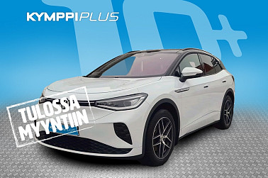 Volkswagen ID.4 GTX Dual Motor AWD, akku 77 kWh ** / Acc / Panorama / Koukku / ** - RAHOITUSKORKO tähän autoon vain 3,89% - Kessy / Lämpöpumppu / 2x renkaat ja vanteet /