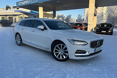 Volvo V90 D4 AWD Inscription aut ** / 1-omistaja / Acc / Webasto / Koukku / ** - Neliveto, diesel, automaatti. Tyylikäs ja tilava farmari hyvillä varusteilla.