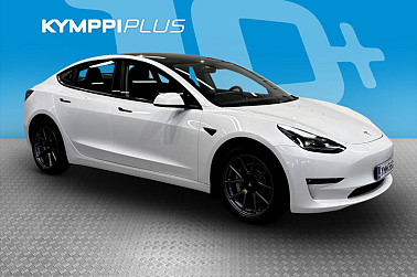 Tesla Model 3 Long Range - Kahdet renkaat ja vanteet / LED / ACC / Lämpöpumppu / Soh 92.6% /
