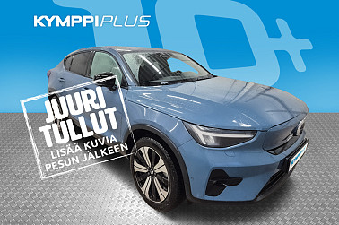 Volvo C40 Recharge Single Ultimate aut ** 1 omistaja / 2 x renkaat / ACC / LED / Lasikatto / 360 Kamera ** - Tehokas, hyvin varusteltu ja lämmin talviauto pitkällä toimintamatkalla.