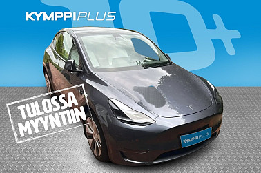 Tesla Model Y Long Range ** Lasikatto / ACC / Vetokoukku / LED-ajovalot / Navigointi / Nahat / 2x renkaat vanteilla - RAHOITUSKORKO tähän autoon vain 3,89% - Yhdistää urheiluauton suorituskyvyn ja perheauton käytännöllisyyden!
