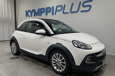 Opel Adam 3-ov Rocks 1,0T Ecotec Start/Stop 85kW MT6 ** Rättikatto / Vakkari / Suomi-auto / Lohkolämmitin ** - ** Lämpöratti / Hyvällä huoltohistorialla **