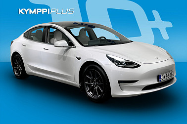 Tesla Model 3 Long Range ** 1-Om. Suomiauto / Vaaleat nahat / 2x Teslan vanteet renkaineen ** - Nolla päästöä, sata prosenttia tyylikkyyttä – Tesla tekee sen, mitä muut vasta suunnittelevat.