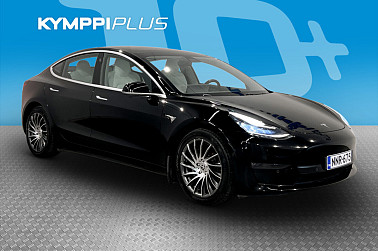 Tesla Model 3 Long-Range Dual Motor AWD ** Lasikatto / ACC / Navi ** - RAHOITUSKORKO tähän autoon vain 3,89% - 2x renkaat ja vanteet / Valkoinen sisusta