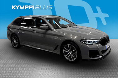 BMW 530 G31 Touring 530e xDrive M Sport **Kamera / Navi / ACC / LED / Nahat / Vetokoukku ** - Todella upea M-sport Konjakki nahoilla.
