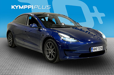 Tesla Model 3 Standard Range Plus (CATL) ** Bi-Led / ACC / Nahkasisusta / Lasikatto / Bluetooth / Kamera ** - Hieno, taloudellinen ja hyvin varusteltu Model 3. SOH 90,7%