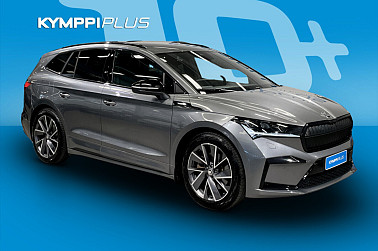 Skoda Enyaq 80x 4x4 SportLine iV ** Lämpöpumppu / Matrix LED / ACC / P.Kamera / Vetokoukku ** - Skoda Enyaq 80x SportLine iV 4x4 – Tehoa, tyyliä ja talvivarmuutta!