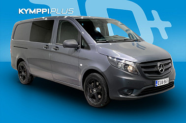 Mercedes-Benz Vito 114CDI 4x4-3,2/32K keskipitkä** Webasto / Koukku / Kamera / Tutkat - Mercedes-Benz Vito 114CDI 4x4 Aut. 2018 – tilava, hyvin varusteltu ja taloudellinen paku
