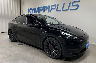 Tesla Model Y Performance ** AMD Ryzen / Premium Audio / Matrix-Led / Lasikatto ** - Tesla Model Y Performance – Pitkä kantama, huippuluokan tehoa ja teknologiaa. Koe sähköinen suorituskyky nyt!
