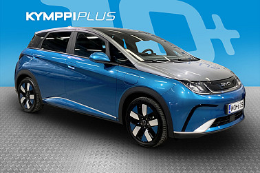 BYD Dolphin Design ** Tehdas takuu / ACC / Lasikatto / LED / 360 kamera / Lämpöpumppu / Nahat ** - RAHOITUSKORKO tähän autoon vain 3,89% - Ketteryys ja monipuolisuus sähköisessä hatchbackissa