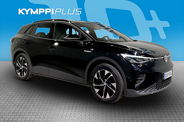 Volkswagen ID.4 Pro Business 128 kW, akku 77 kWh ** Led / Koukku / Sähköluukku / 2xrenkaat vanteilla ** - Hyvin varusteltu Volkswagen ID.4: lämpöpumppu, ACC, keyless, sähköluukku, CarPlay.