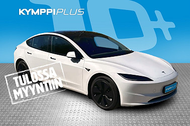 Tesla Model 3 Rear-Wheel Drive **Highland / Panoraama / Ilmastoidut etuistuimet / Koukku** - Tehdastakuu / Akkutakuu / Lämpöpumppu / 2x renkaat 1x vanteet
