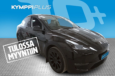 Tesla Model Y Long Range ** Lämpöpumppu / Vetokoukku / 2xrenkaat vanteilla / Tehdastakuu ** - RAHOITUSKORKO tähän autoon vain 3,89% - Autopilot / Panoraama