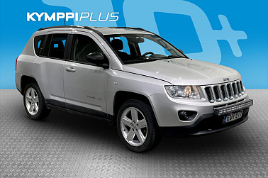 Jeep Compass 4x4 2,2 CRD Limited ** Lohkolämmitin / Sisätilanpistoke / Nahkaverhoilu / Navi / Koukku / P.tutka ** - RAHOITUSKORKO tähän autoon vain 1,99% - Suomi-auto / Jakopää ketjulla / Juuri huollettu / Juuri katsastettu !