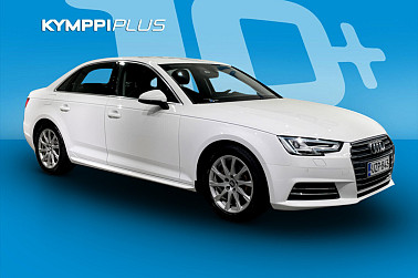 Audi A4 Sedan Business Sport 2,0 TFSI 140 kW S tronic** Webasto / Koukku / Sporttipenkit / LED / Tutkat - Audi A4 Sedan 2.0 TFSI 2017, S tronic, urheiluistuimet, lisälämmitin, vetokoukku, pysäköintitutka.