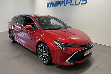 Toyota Corolla Touring Sports 2,0 Hybrid Premium ** Nahat / Webasto / Koukku ** - Nahkasisustus, JBL-äänentoisto, vetokoukku ja lisälämmitin – tämä Corolla on valmis kaikkeen.