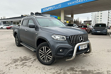 Mercedes-Benz X 250 d 4Matic 3,25/32 A 2H Progressive * 2. Omisteinen Suomi-auto / LED / Vetokoukku * - Musta sisäkatto / Vakionopeudensäädin / Navi / Karjapuskuri ja astinlaudat