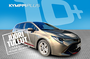 Toyota Corolla Touring Sports 1,8 Hybrid Active ** Moottorinlämmitin ja sisäpistoke / Relax / ACC / Bi-LED / Kessy - Sähkötoiminen takaluukku handsfree toiminnolla / Suomiauto / 2x renkaat vanteineen