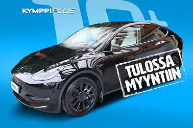 Tesla Model Y Long Range ** Valkoinen sisusta / AMD Ryzen / Matrix-led / Musta / 20” Induction / Lämpöpumppu / 2xrenkaat ja vanteet ** - ** Musta ulkoväri / Valko/musta sisusta / 20” Induction vanteet kesärenkaissa **