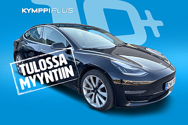 Tesla Model 3 Long-Range Dual Motor AWD ** Kahdet renkaat vantein / Vetokoukku / Suomi-auto / ACC / Navi / Lasikatto ** - Tesla Model 3 Long Range 2019, Suomi-auto, nahkasisusta, autopilot, lasikatto, vetokoukku.