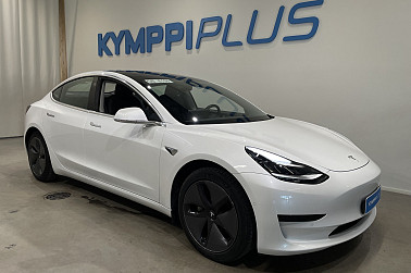 Tesla Model 3 Standard Range Plus - ** Koukku / EAP / 2x renkaat ja vanteet / Valkoinen / 2x 18’’ Aero-vanteet / Akkutakuu / CCS **