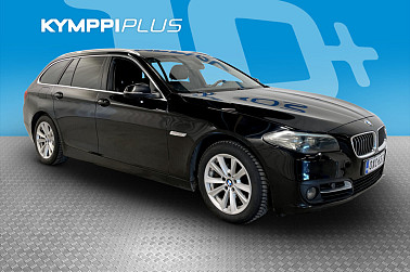 BMW 520 F11 Touring 520d A xDrive Business **Vetokoukku / Sporttipenkit / Nahkasisusta / Sähköluukku - Moottorinlämmitin ja sisäpistoke / Juuri huollettu / Lämpöratti