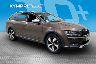 Skoda Octavia Combi 2,0 TDI 184 4x4 Scout DSG Autom. ** 1-omisteinen Suomi-auto / Vetokoukku / Webasto / Adapt. vak ** - Ensimmäiseltä omistajalta juuri valikoimaan saapunut Scout! Ole nopea!