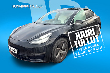 Tesla Model 3 Long-Range Dual Motor AWD ** Vetokoukku / Valkoinen nahkaverhoilu / Autopilot / Lasikatto ** - ChatGPT sanoi:Tehokas ja tyylikäs Tesla Model 3 Long Range AWD