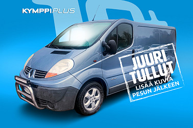 Renault Trafic 2,5 dCi L2H1 * Webasto / Koukku / Vanerointi / Lisävalot / Valorauta * - Huippukuntoinen Suomi-auto! Jakohihna ja huollot tehty – lämmin, siisti ja valmis ajoon!