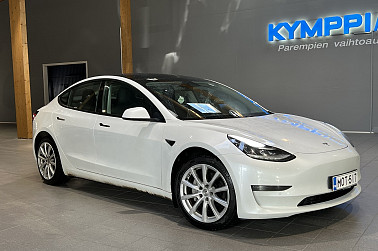 Tesla Model 3 Long-Range Dual Motor AWD ** Matrix-Led / ACC / Lämpöpumppu / Lasikatto / Premiumaudio - Tesla Model 3 Long Range AWD Refresh – Neliveto & pitkä toimintamatka