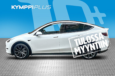Tesla Model Y Long Range ** Valkoinen / Matrix LED / 2x renkaat ja vanteet ** - ** Lämpöpumppu / Akuston esilämmitys / Tehdastakuu **