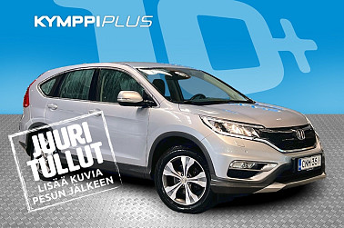 Honda CR-V 1,6 Diesel Elegance Plus AT **Vakionopeudensäädin / Ilmastointi / Kamera / Koukku** - RAHOITUSKORKO tähän autoon vain 1,99% - Juuri katsastettu / Moottorinlämmitin ja sisäpistoke / 2x renkaat alumiinivanteilla / Bluetooth