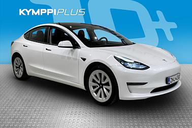 Tesla Model 3 Long Range ** ACC / Lämpöpumppu / Ratinlämmitin / Sähköluukku / Bi-LED / Kahdet renkaat ** - Aviloo Flash akkutesti, SoH 93,5%