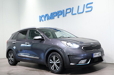 Kia Niro plug-in 1,6 GDI EX DCT ** LED-valot / Adapt.vakkari / Puolinahat / P.Kamera / Navi - Juuri huollettu, taloudellinen Plugari Kia odottaa ajajaa!