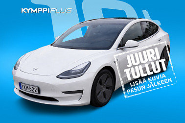 Tesla Model 3 Standard Range Plus ** / Lasikatto / Acc / Kamera / Nahat / LED / ** - Taloudellinen ja mukava täyssähköauto, nopea lataus ja erinomainen ajotuntuma.