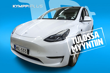 Tesla Model Y Long Range **Valkoinen sisusta / AMD Ryzen / Matrix-Led / Panorama** - 1-omisteinen suomi-auto / Kahdet renkaat ja vanteet