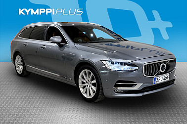 Volvo V90 D5 AWD Business Inscription aut ** Bowers & Wilkins / 360 kamera / ACC / Bliss / Lasikatto / Keyless / Webasto / Navi - RAHOITUSKORKO tähän autoon vain 1,99% - Hyvillä varusteilla ja voimakkaalla moottorilla oleva iso farkku!
